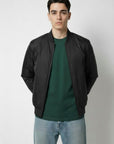 LIGHTWEIGHT NYLON BOMBER JACKET