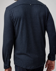 HOUNDSTOOTH LONG SLEEVE KNIT SHIRT