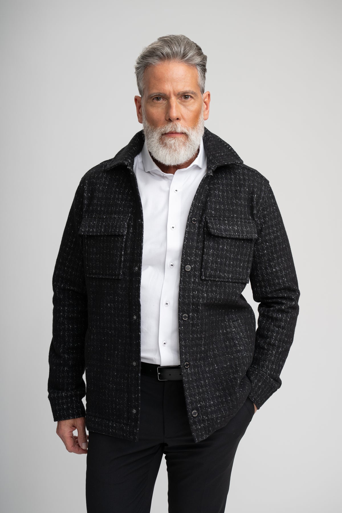 HUNTER HOUNDSTOOTH KNIT JACKET