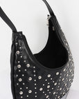 DOME STUD CRESCENT HOBO BAG