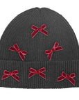 VELVET BOWS BEANIE
