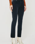 ag jeans mari high rise jean in grey corduroy, front view