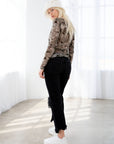 WATERCOLOUR MESH LONG SLEEVE TOP