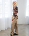 WATERCOLOUR MESH LONG SLEEVE TOP