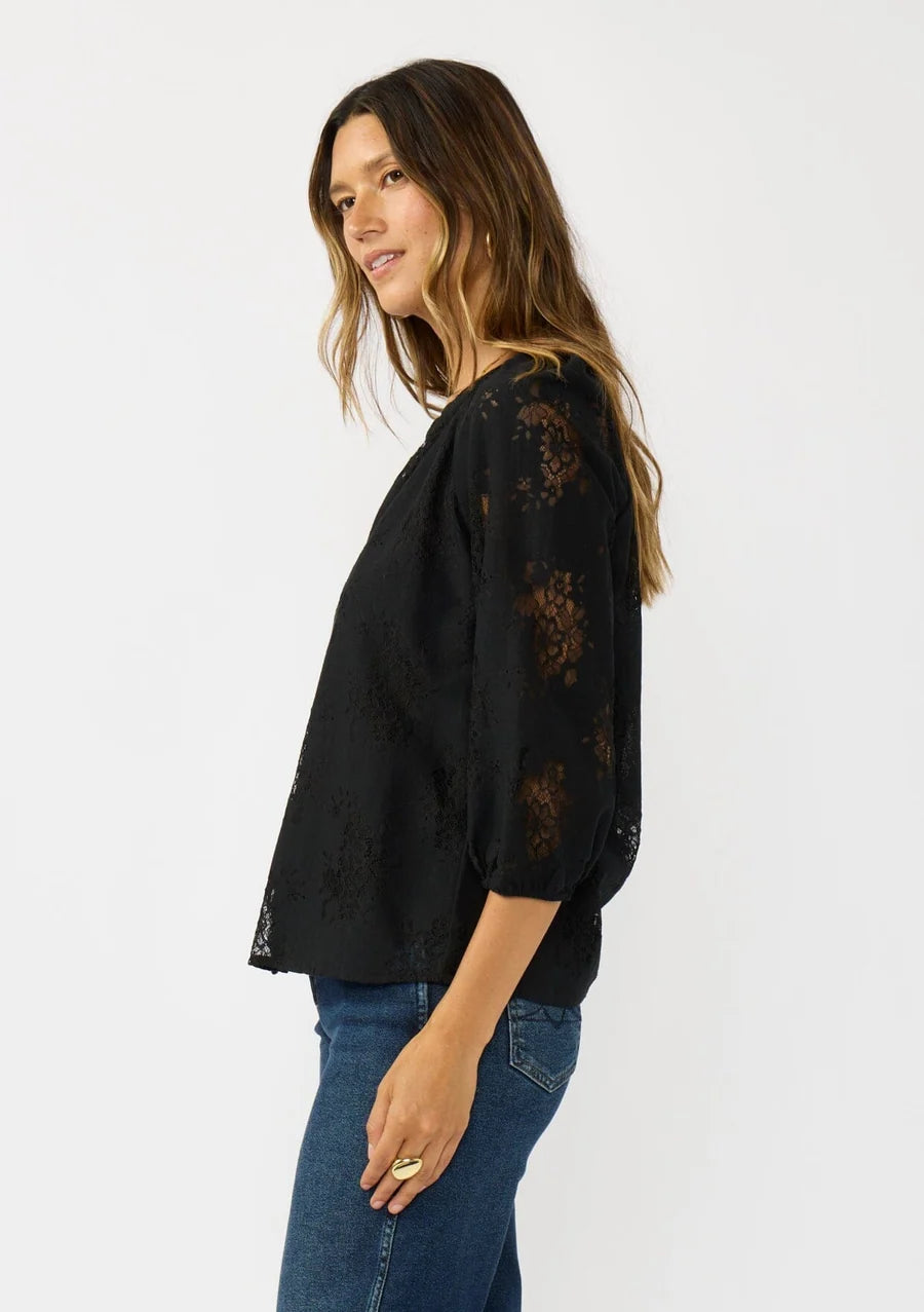 FLORAL RAGLAN SLEEVE BLOUSE