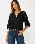 FLORAL RAGLAN SLEEVE BLOUSE