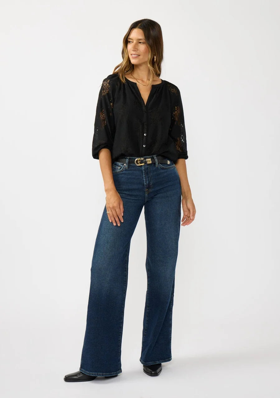 FLORAL RAGLAN SLEEVE BLOUSE