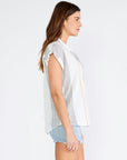 MIXED STRIPE SHORT SLEEVE SHIRT