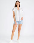 MIXED STRIPE SHORT SLEEVE SHIRT