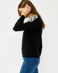 FLORAL EMBROIDERED SWEATER