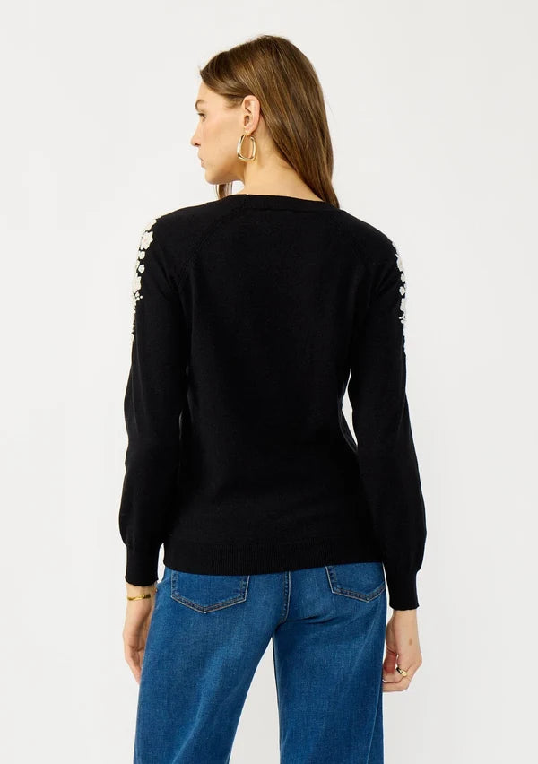 FLORAL EMBROIDERED SWEATER