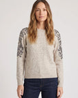 FLORAL SEQUINS SWEATER