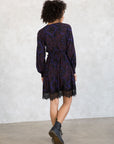 PAISLEY SMOCKED WAIST DRESS
