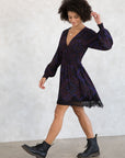 PAISLEY SMOCKED WAIST DRESS