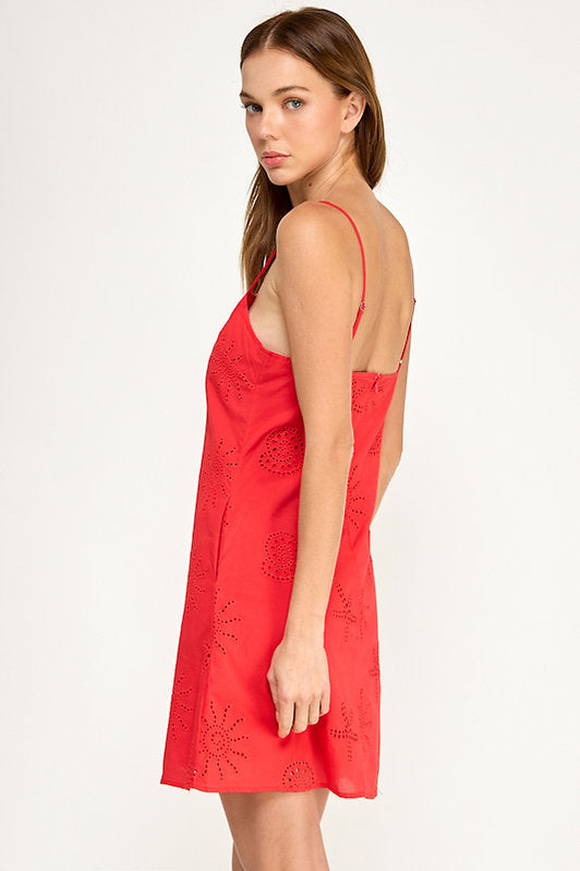 SEASIDE EMBROIDERED DRESS