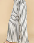 MIXED STRIPE WIDE LEG PANT