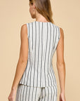 MIXED STRIPE VEST