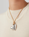 ART HEART ON A STRING NECKLACE