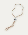 LYDIA BOLO TIE - BEIGE CORD