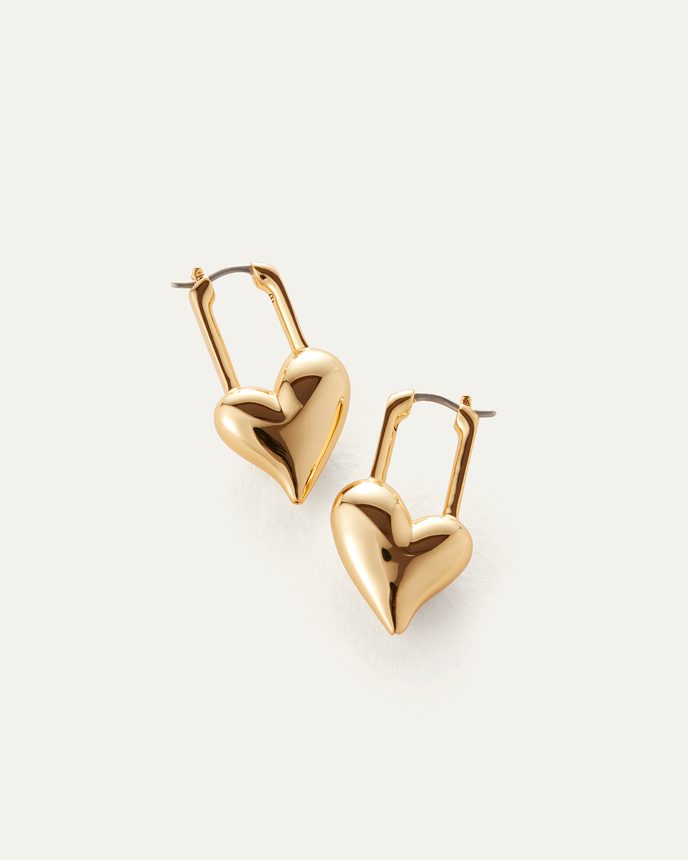 PADLOCK HEART EARRINGS