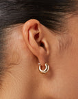 MINI TOME HOOP EARRINGS