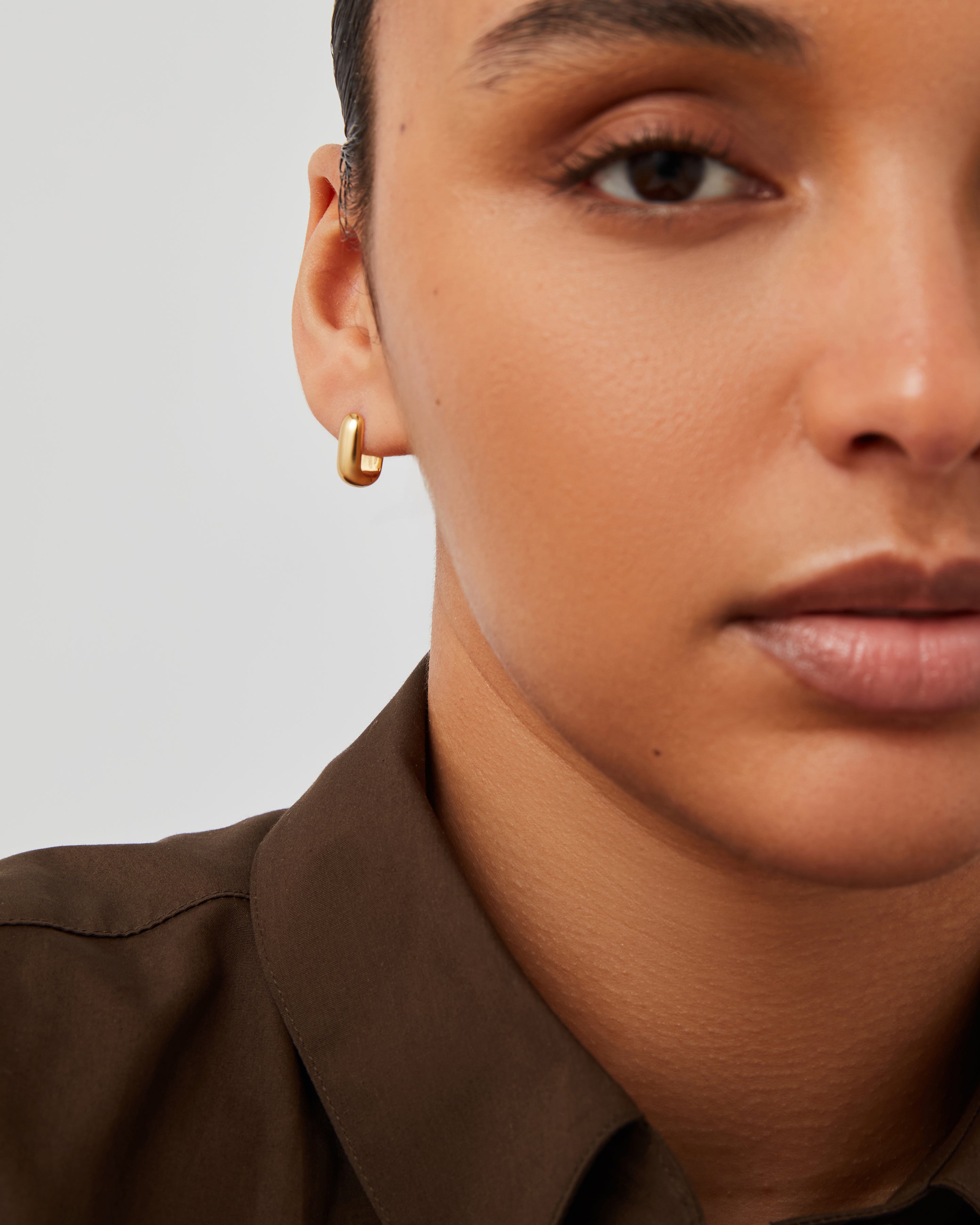PUFFY DETACHABLE LINK EARRINGS