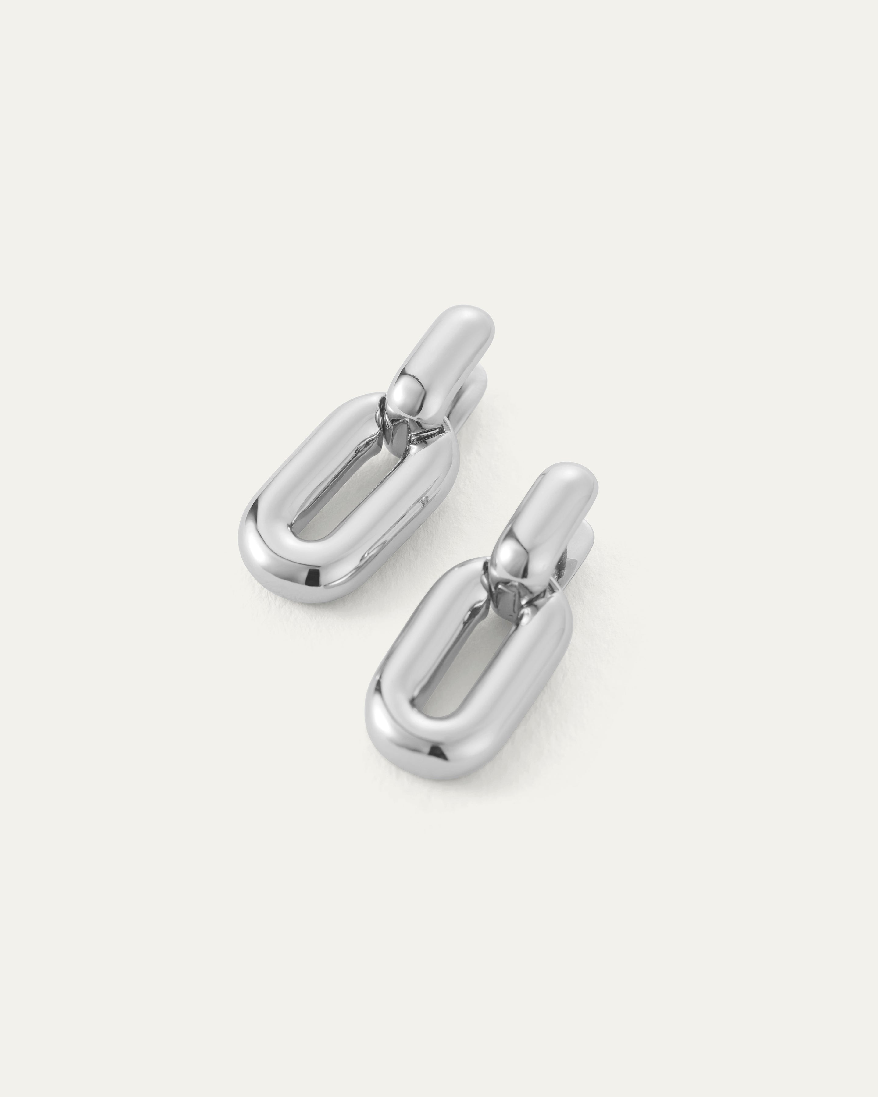 PUFFY DETACHABLE LINK EARRINGS