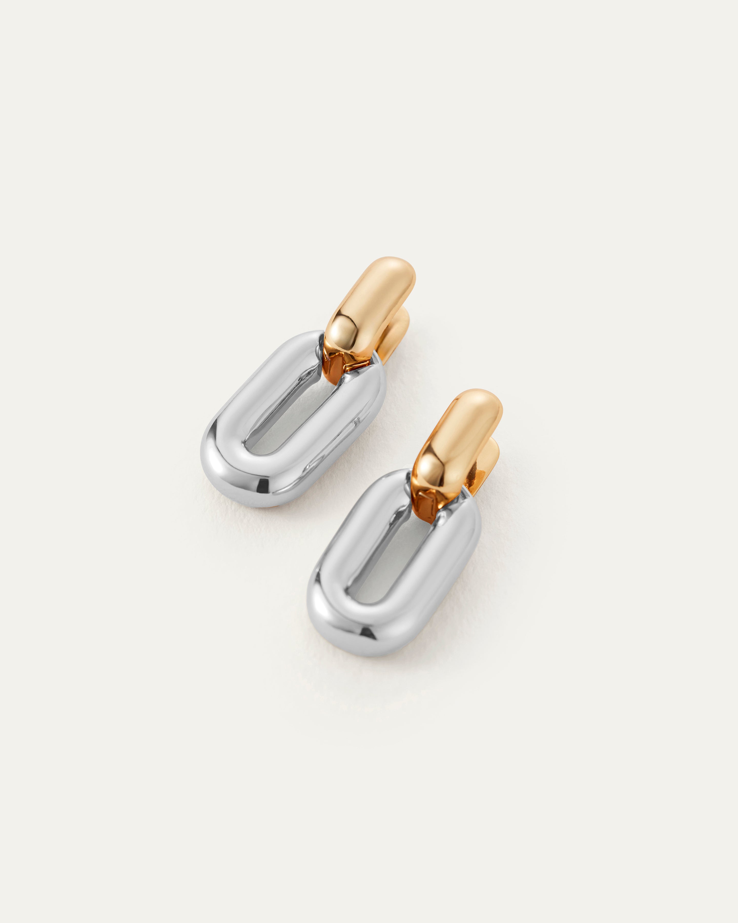 PUFFY DETACHABLE LINK EARRINGS