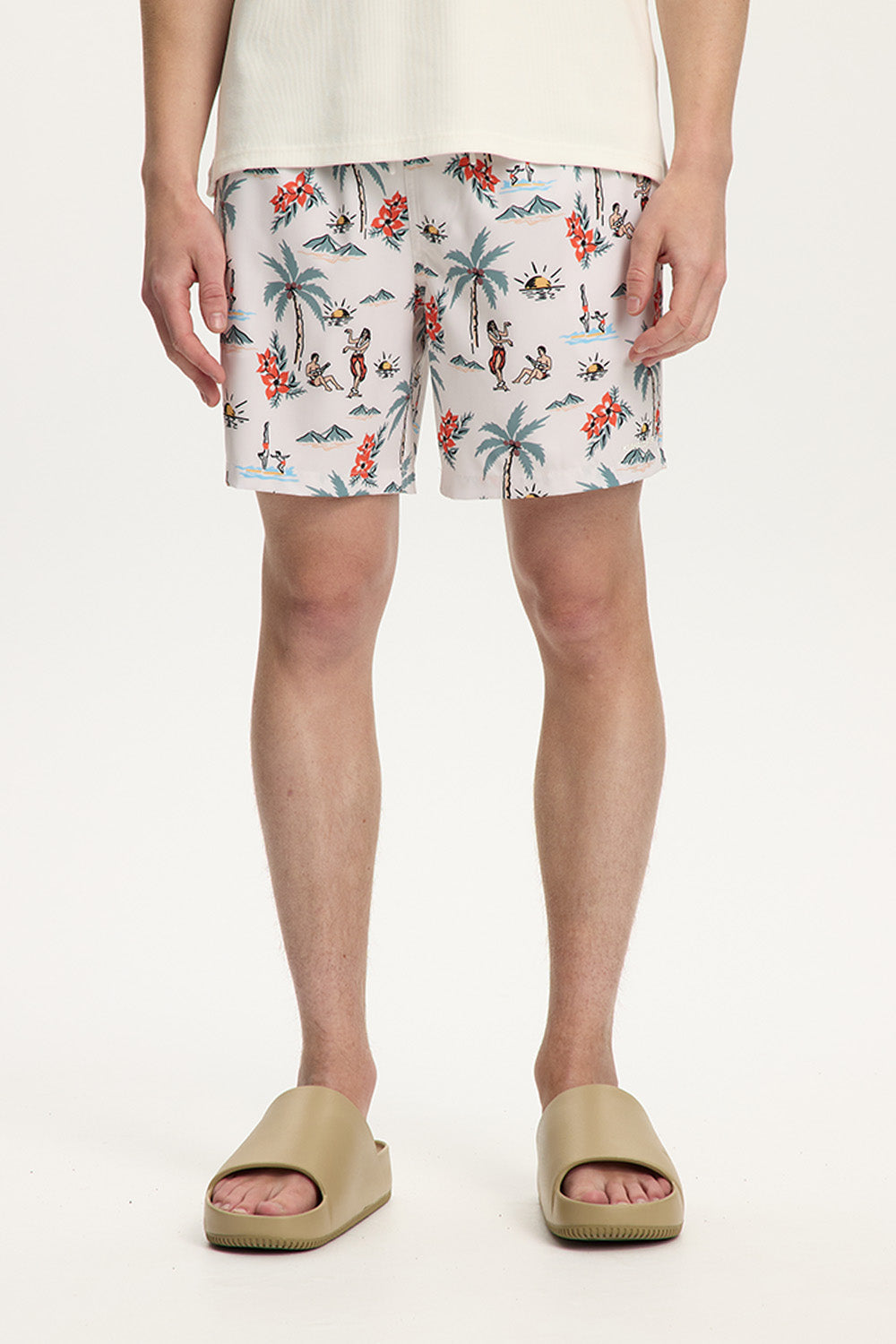 HAWAII AOP SWIM SHORTS