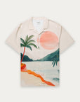 BEACH SHIRT IN TROPICAL SUNSET