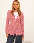 LAURENT HOUNDSTOOTH BLAZER