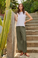 LOLA WOVEN LINEN PANT