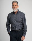 LEAVES PRINT TWILL SHIRT