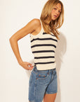 LYNX STRIPED KNIT TANK