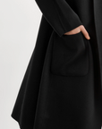 THARA SHAWL COLLAR DOUBLE FACE WOOL COAT