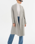 THARA SHAWL COLLAR DOUBLE FACE WOOL COAT