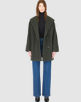 LEAH HOODED WOOL COAT