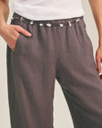 LOLA WOVEN LINEN PANT