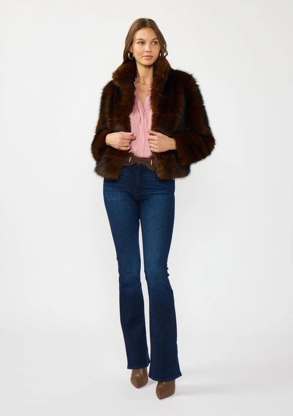 FAUX FUR CROP JACKET