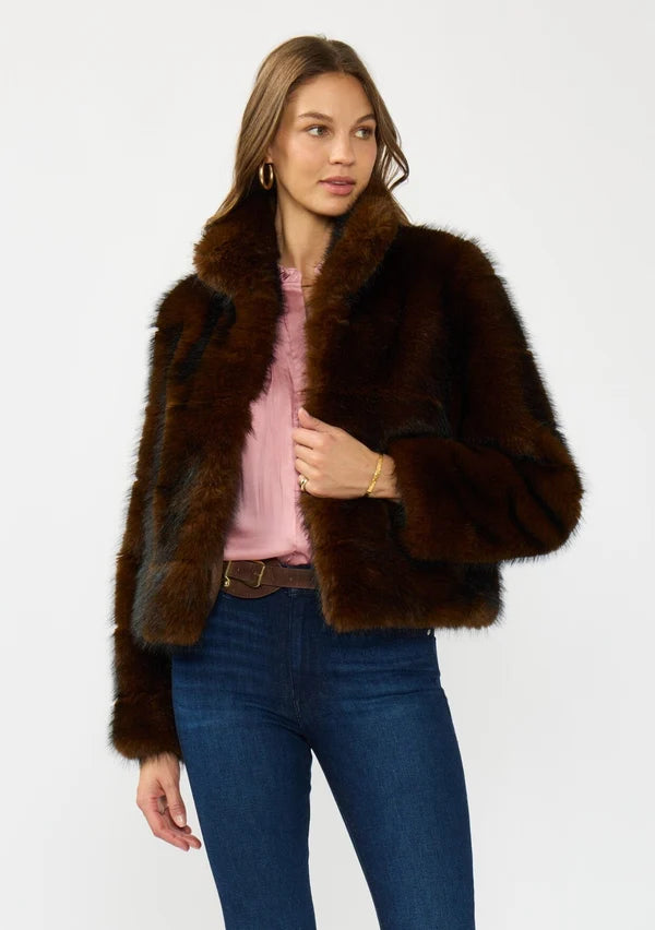 FAUX FUR CROP JACKET