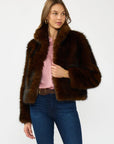 FAUX FUR CROP JACKET