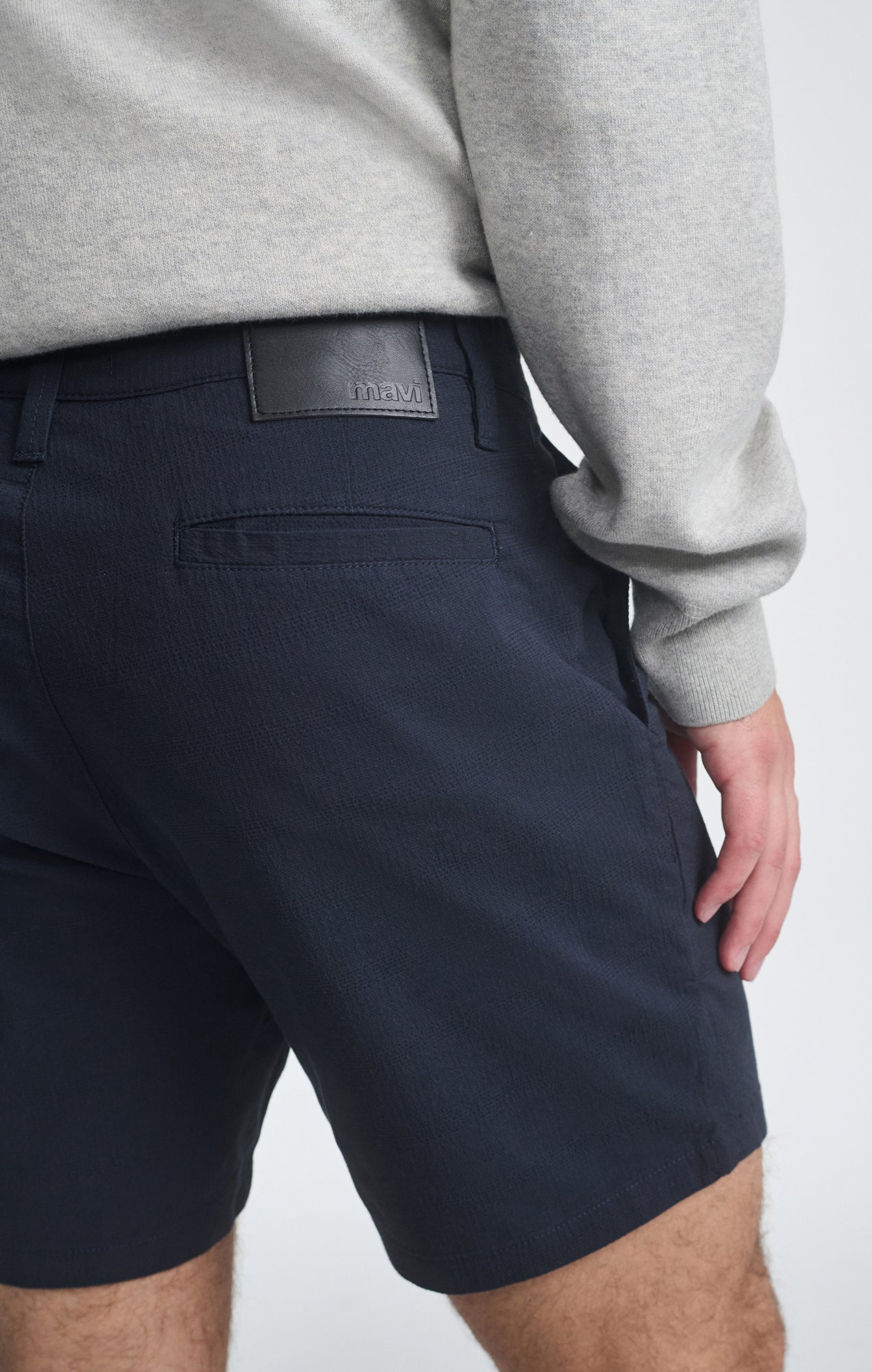 NATE NAVY SEERSUCKER SHORTS