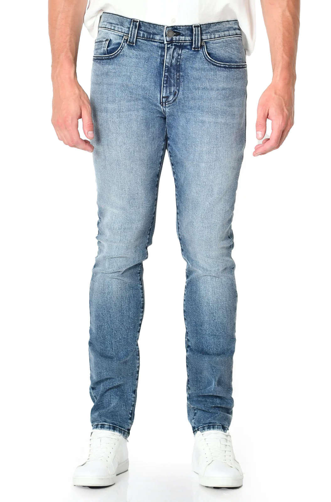 Six Valves Jeans Jeans Denim Dark Blue Rotos Grey Skinny Jeans
