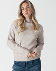 MABEL LIGHTWEIGHT MOCK NECK SWEATER