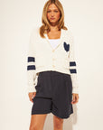 MADDOX VARSITY HEART CARDI