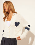 MADDOX VARSITY HEART CARDI