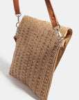 OPEN WEAVE CURVED FLAP CLUTCH