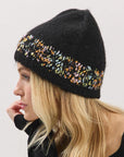 FLECKED BORDER BEANIE