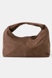 FAUX SUEDE SLOUCH HOBO BAG