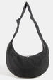 KNOT STRAP MESH CRESCENT BAG